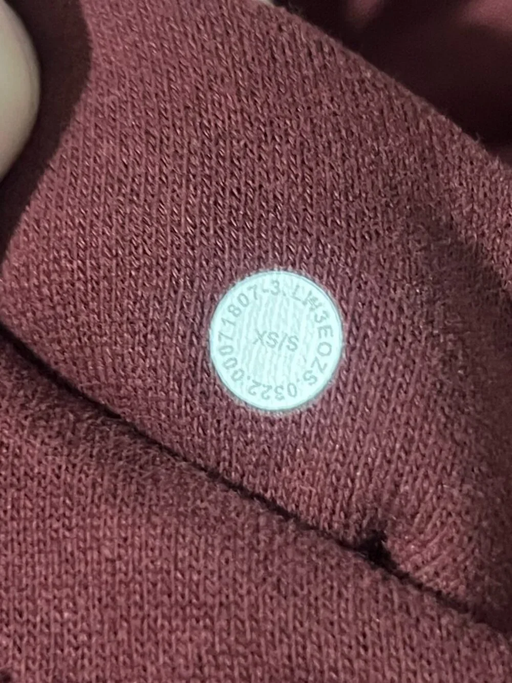 Lululemon Scuba Red Merlot Oversized Half Zip Hoodie XS/S
